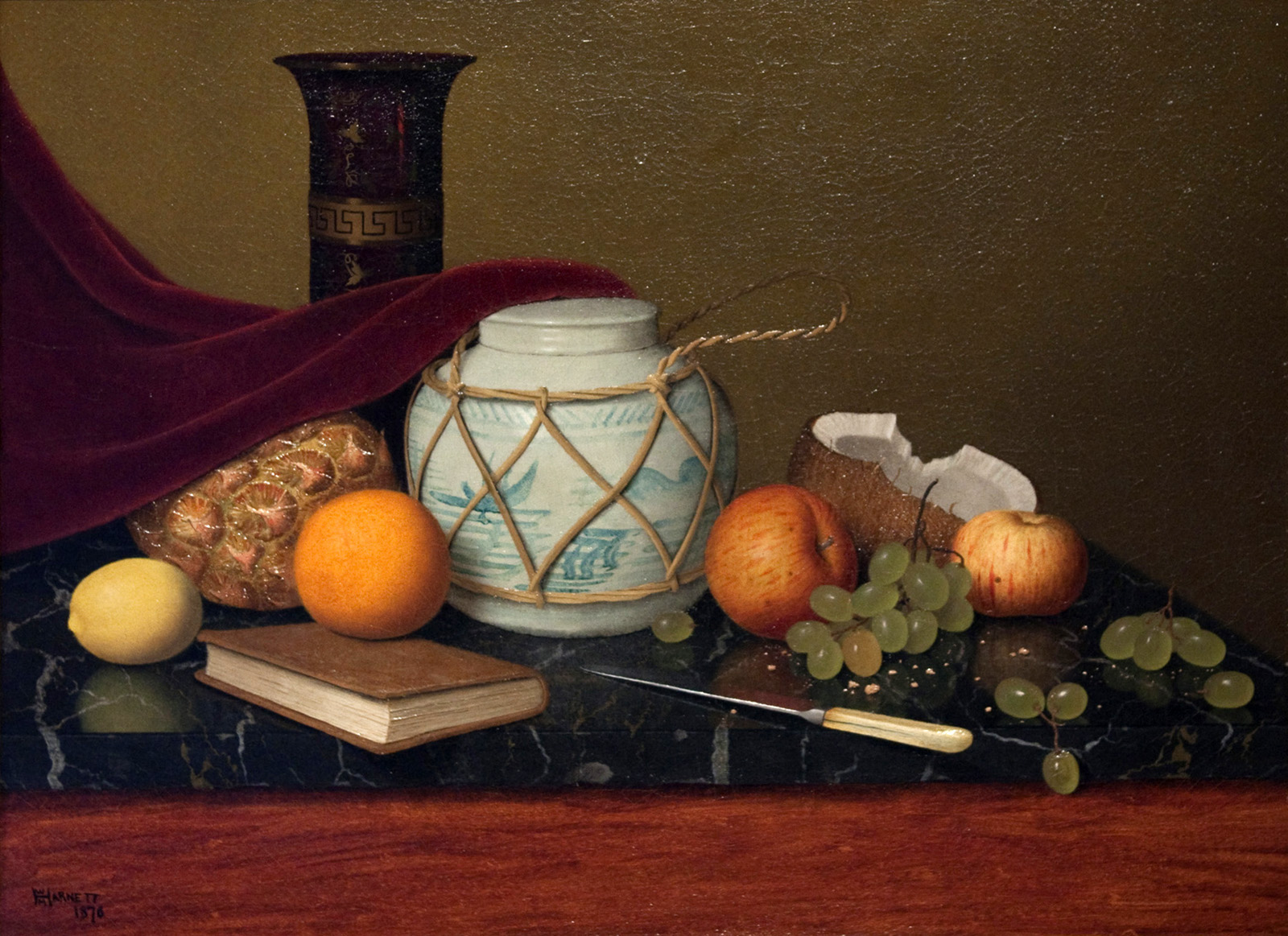 still life with ginger jar